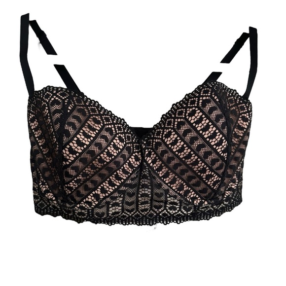 ADORE ME Nymphodora Contour Balconette Black Bra Romantic Feminine Lingerie - Picture 10 of 15
